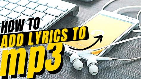 Adding lyrics to my mp3's .